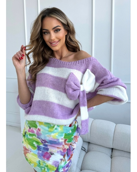 Sweter z kokarda Wendy